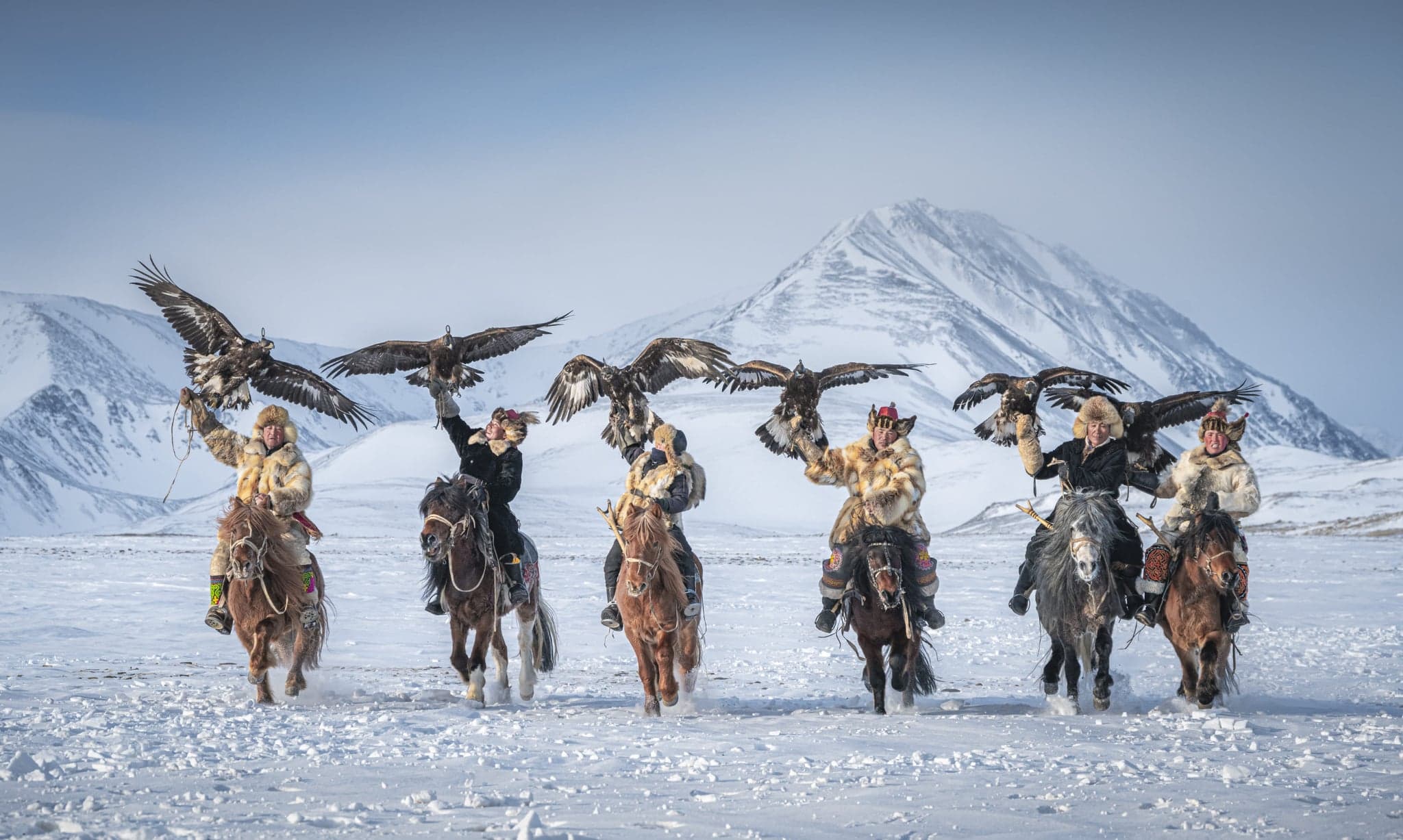 Eagle hunters Mongolia